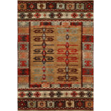 Bakke Wool Southwestern Area Rug in Brown