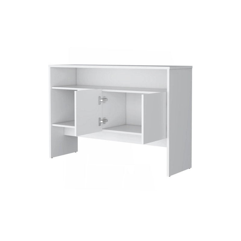 Stylish Console Table With Ample Storage And Display Options For A Clutter-Free And Elegant Living Space, White
