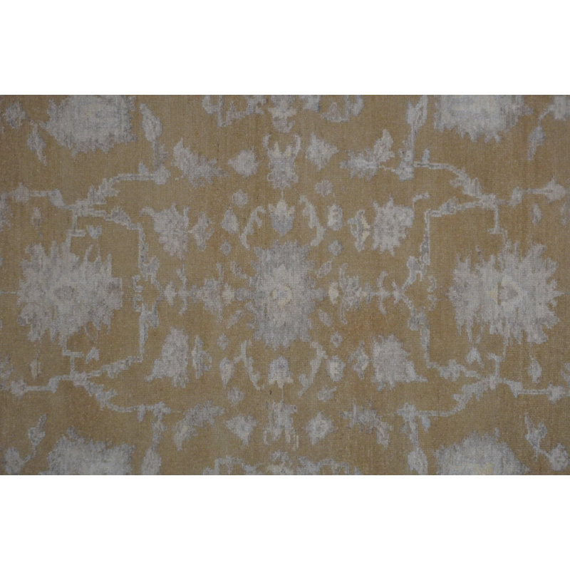 Hand Woven Cotton and Wool Oriental Area Rug