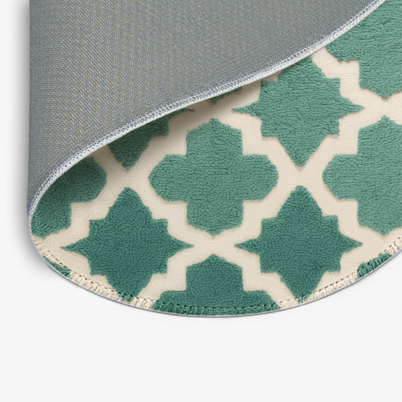 Tapis vert intérieur et extérieur Trellis, Rond 5 pi