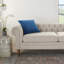 Coussin décoratif en velours bleu marine 20 po-167296438-167296435