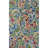 Soiree Floral Handmade Tufted Wool Burgundy Area Rug