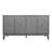 Modern 4-Door Buffet Cabinet with Diamond-Carved Doors, Adjustable Shelves Accent Sideboard for Living Room, Dining & Entryway