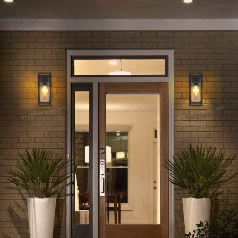 Matte Black 27cm H Outdoor Sconce