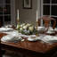 Service de table 24 pièces Lorren Home Trends - Bone China, Service for 4 par Lorren Home Trends-Daisy