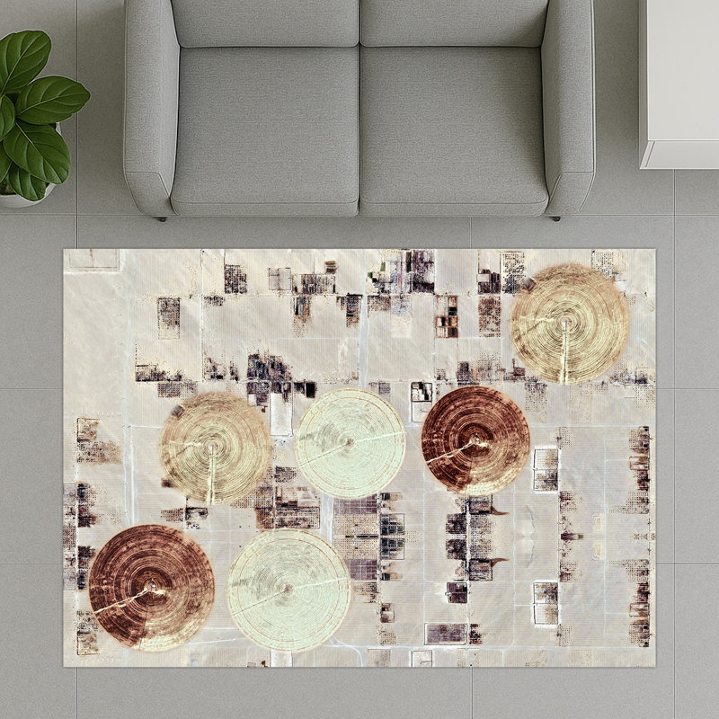 Geometric Area Rug, Rectangle 90 x 150 cm