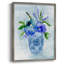 «Blue Bouquet I», reproduction encadrée - bois massif 46827-1693011017