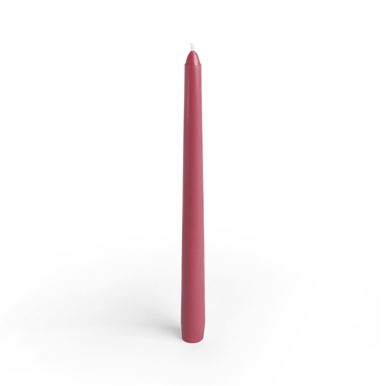 12 Piece Estela Unscented Taper Candle Set, Red