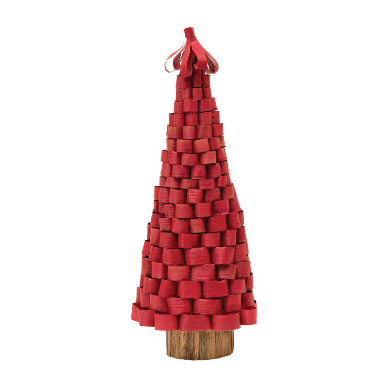 Buri Leaf Loop Christmas Tree, 20" H x 7.5" W x 7.5" D