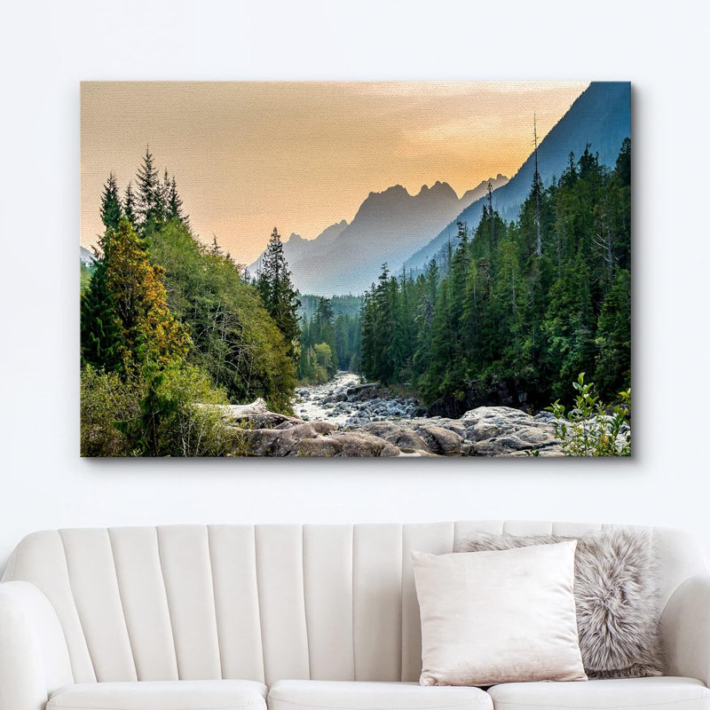 Photographie de la nature, paysage, forêt du Colorado, rivière Rapid Rock, sur toile, H 24 po x l 36 po x P 1,5 po