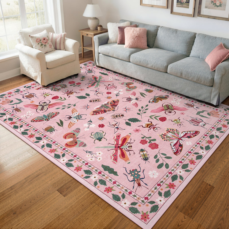Tapis lavable pour animaux et insectes Goldene, Rectangle 6 pi x 9 pi