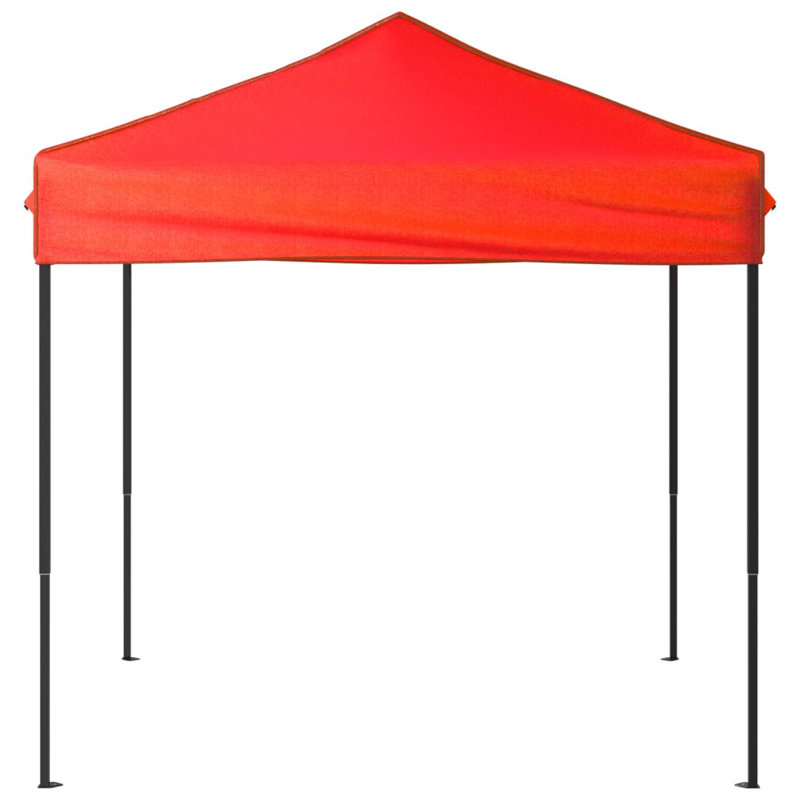 Anaberta 1.95m x 1.95m Steel Party Tent, Black, Red
