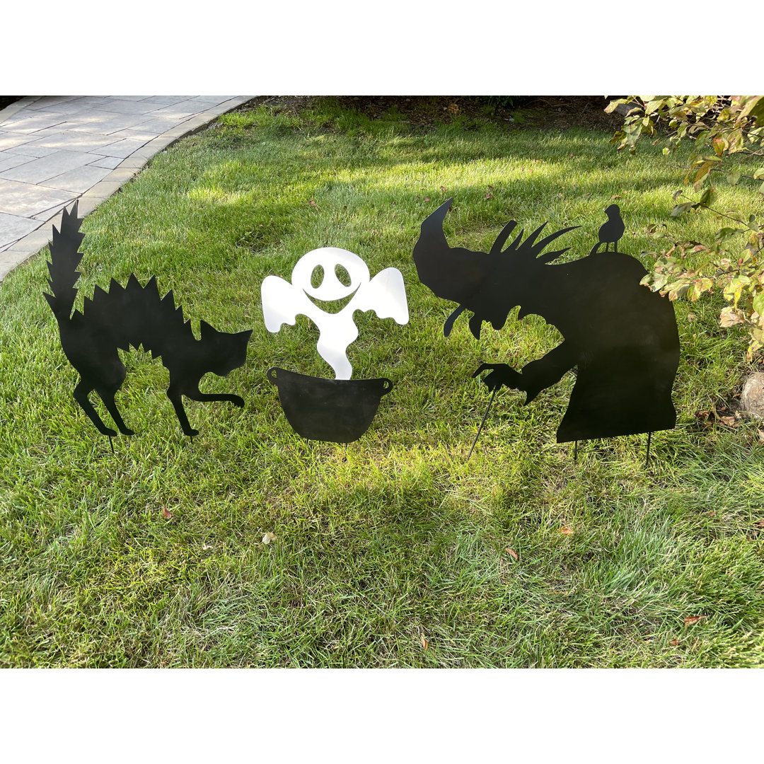 3 Piece Halloween Characters Yard Garden Stake Set The Holiday Aisle®