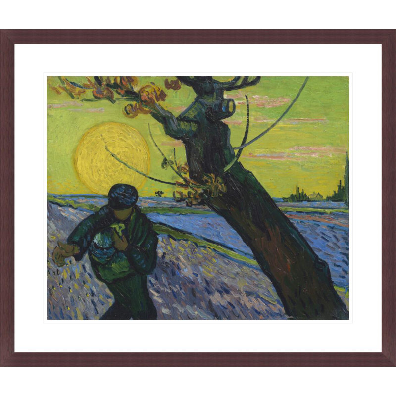 «The Sower» par Vincent van Gogh, impression giclée encadrée, H 23,5 po x l 27,61 po