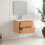 Meuble-lavabo mural 24 po avec lavabo, meuble-lavabo mural moderne minimaliste avec lavabo intégré