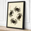 Four Crabs Japandi - Wrapped Canvas-1371353404-1371353407