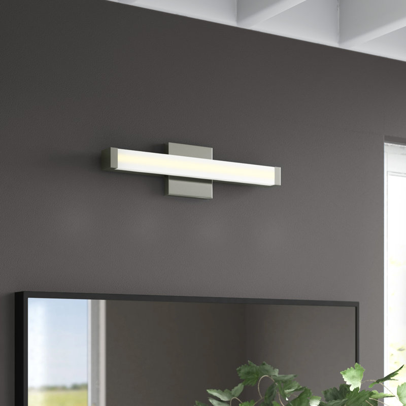 Sydni Dimmable LED Bath Bar, Satin Nickel