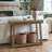 Lukasik 43.3" Traditional Console Table With Curved Edge Top-1670600185