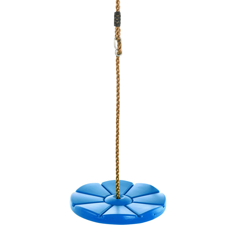 Kids Tree Disc Swing Seat & Adjustable Rope|Playground Sets & Accessories for Children|Fully Assembled, Blue