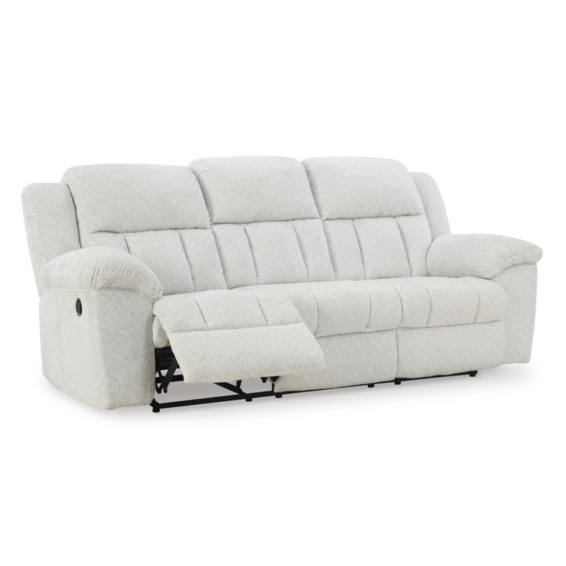 Senita Reclining Sofa, White