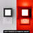 2 Pcs Red LED Plug In Night Light With Sliding Dimmer