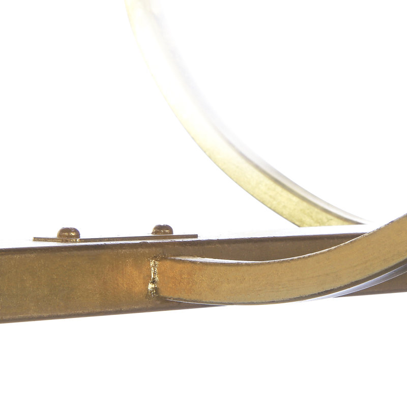 Rhone 8 - Light Candle Style Chandelier, Gold Leaf