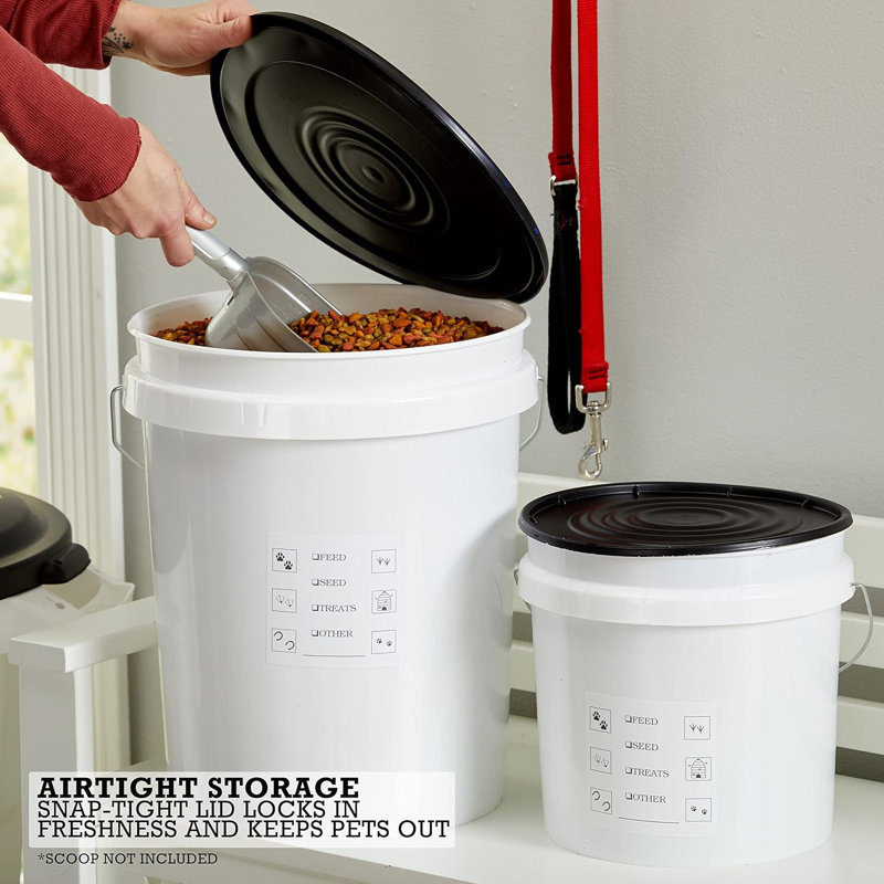 United Solutions Airtight Pet Food Storage, 5 Gallon, 2-Pack
