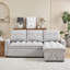 Canapé-lit à triple conversion en chenille avec rangement et fauteuil inclinable pour petits espaces-1165119278