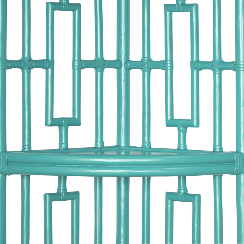 Manley Corner Bookcase, Turquoise