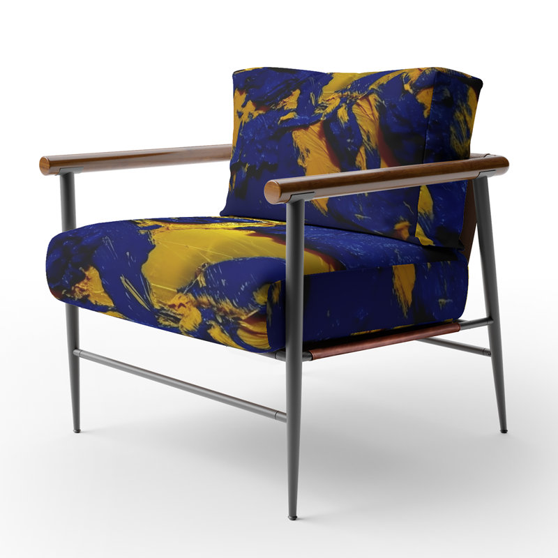 Fauteuil d'appoint Curci - Fractals, Noir, noir, noir, noir