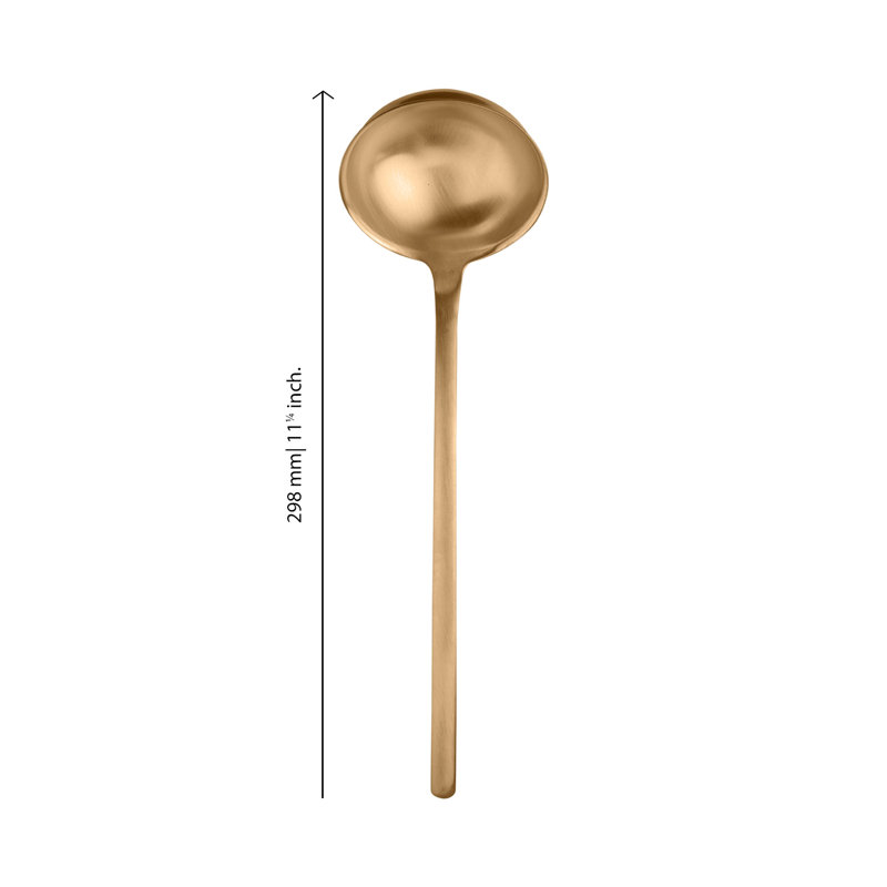 Due Stainless Steel Ladle, Ice Gold