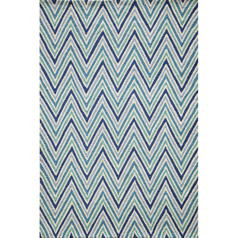 Tapis tissé à la main/bleu Trent, Rectangle 2 pi x 3 pi