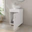 Meuble-lavabo blanc avec lavabo intégré-134677782