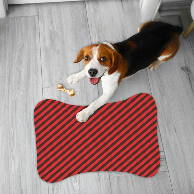 Tapis rouge en forme d'os 1 tasse Red Cupid