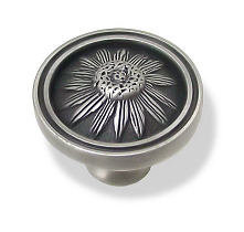 (Paquet de 5) Étain satiné brossé 1-1 / 2 po Blackeyed