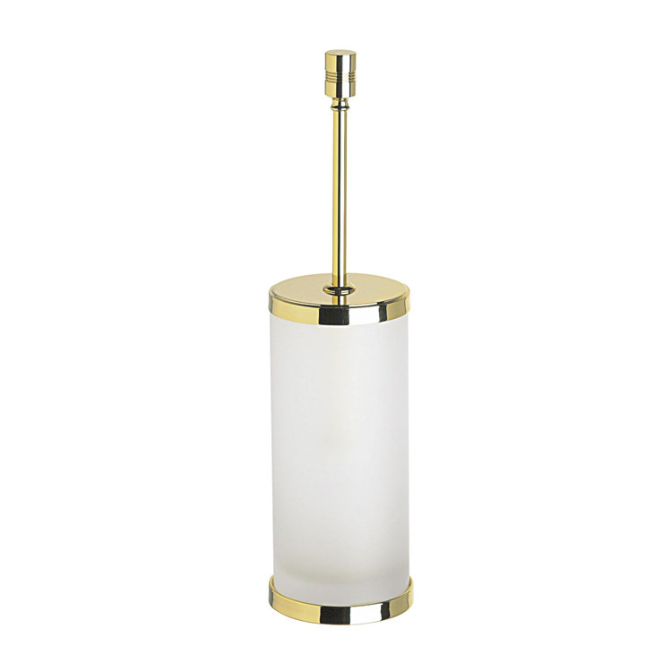 Concept Line 16,9 po H Brosse de toilette et support autoportant, Or