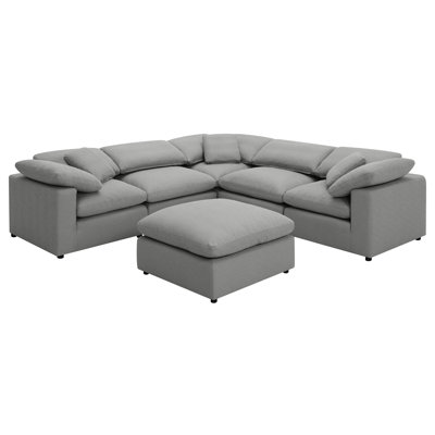 Canapé modulaire rembourré 6 pièces Boucle