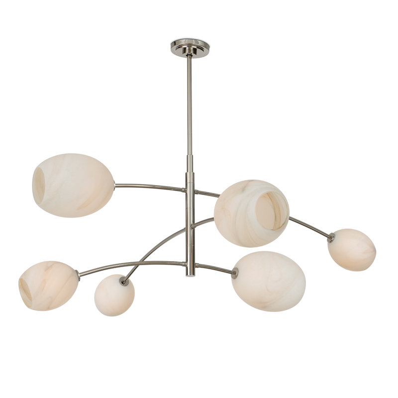 Lustre Artemis, Nickel poli, Albâtre