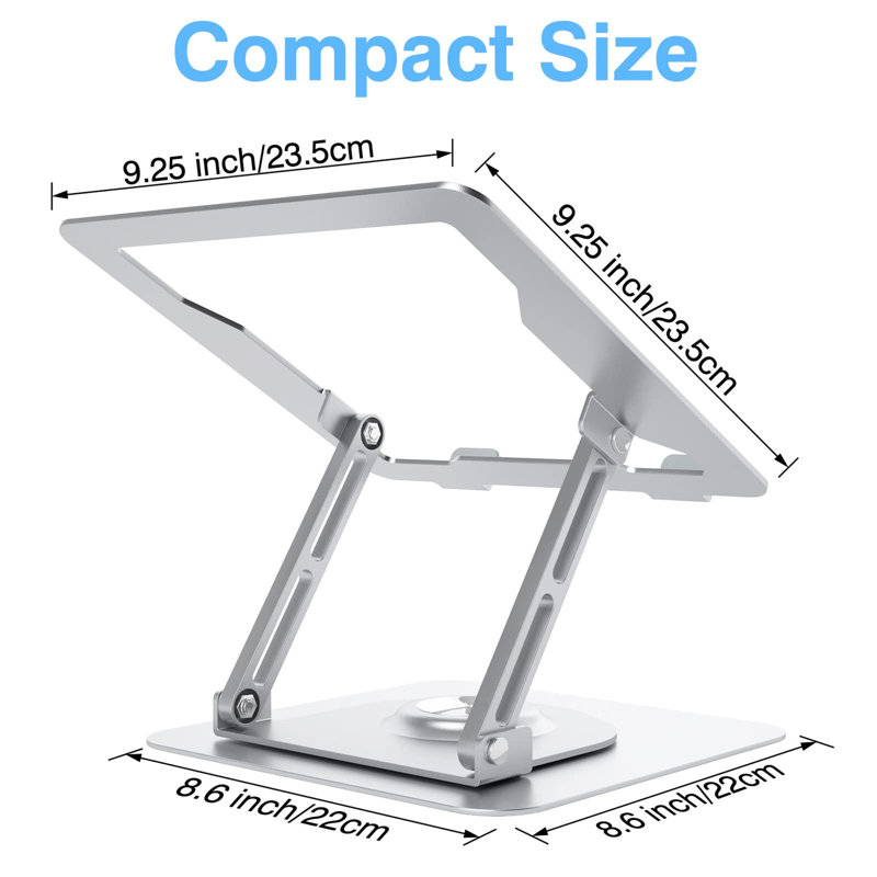 Metal Monitor Stand, Silver