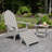 Essential Adirondack Chair With Essential Folding Ottoman And Folding Side Table