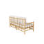 Hakan 180cm Wide Wicker Patio Sofa with Cushions