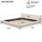 Stylish Beige Upholstered Bed