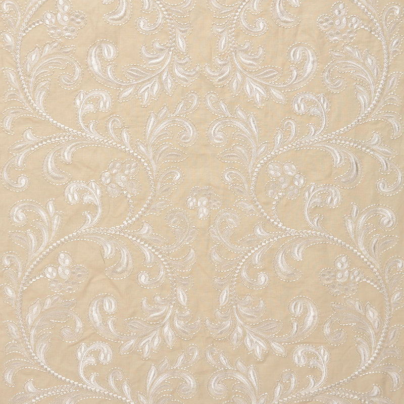 Oriana Chiara Embroidery Fabric, Chardonnay