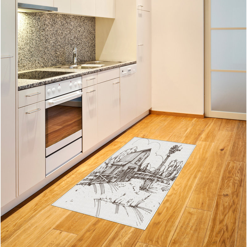 Windmill High Density Long Fiber Poly Threads Decorative Area Rug Carpet, Rectangle 2'7" x 5'