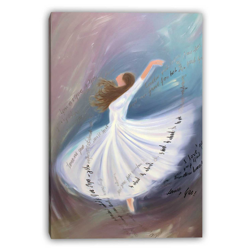 Art mural sur toile flottante Melody, L 12 po x H 16 po x P 1 po