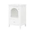 Meuble-lavabo blanc de 20 po avec lavabo, espace pour les articles de toilette