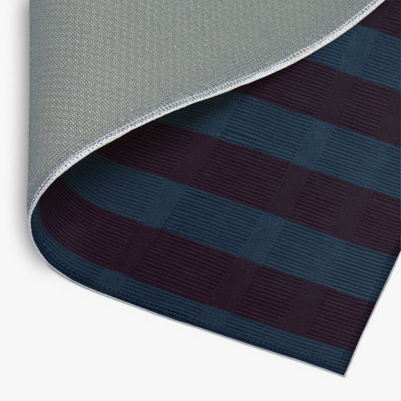 Tapis intérieur / extérieur mauve à carreaux, Rectangulaire 2 pi x 3 pi