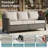 Arlene All-Weather Outdoor Patio Wicker Sofa With Thick Cushion-1563853363