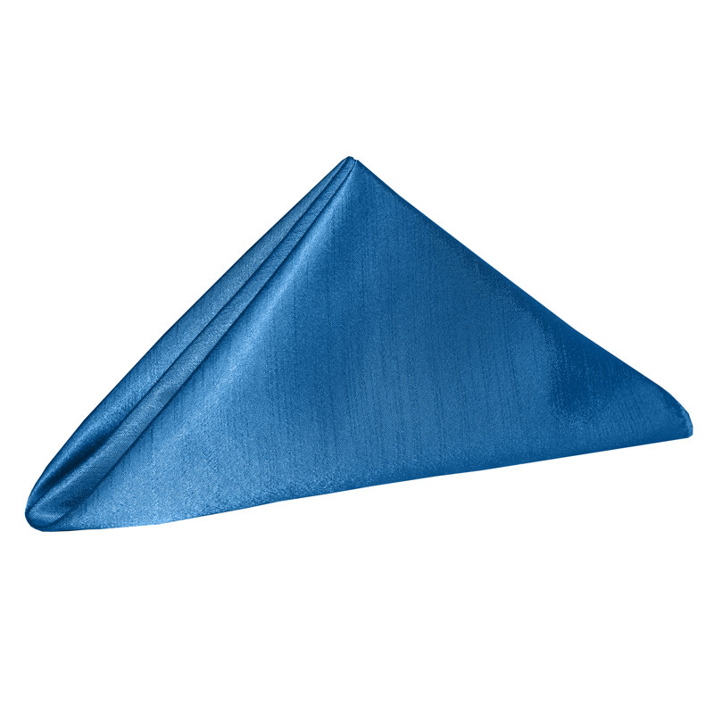 Yulia Silk Square Napkin, Cobalt, 17" x 17"