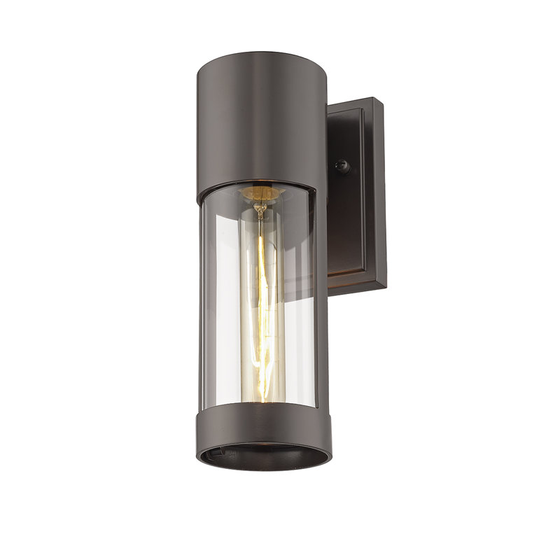 Aluminium Wall Light, Powder Coated Bronze
